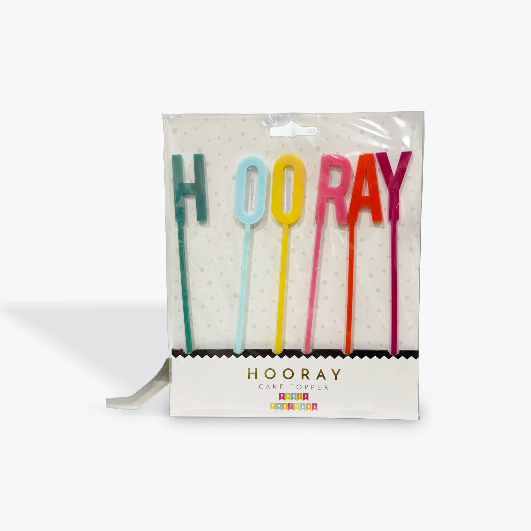 Party Partners Rainbow “Hooray” Cake Topper