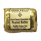 John Kelly Chocolates Semi Sweet Chocolate & Peanut Butter Truffle Fudge Bar
