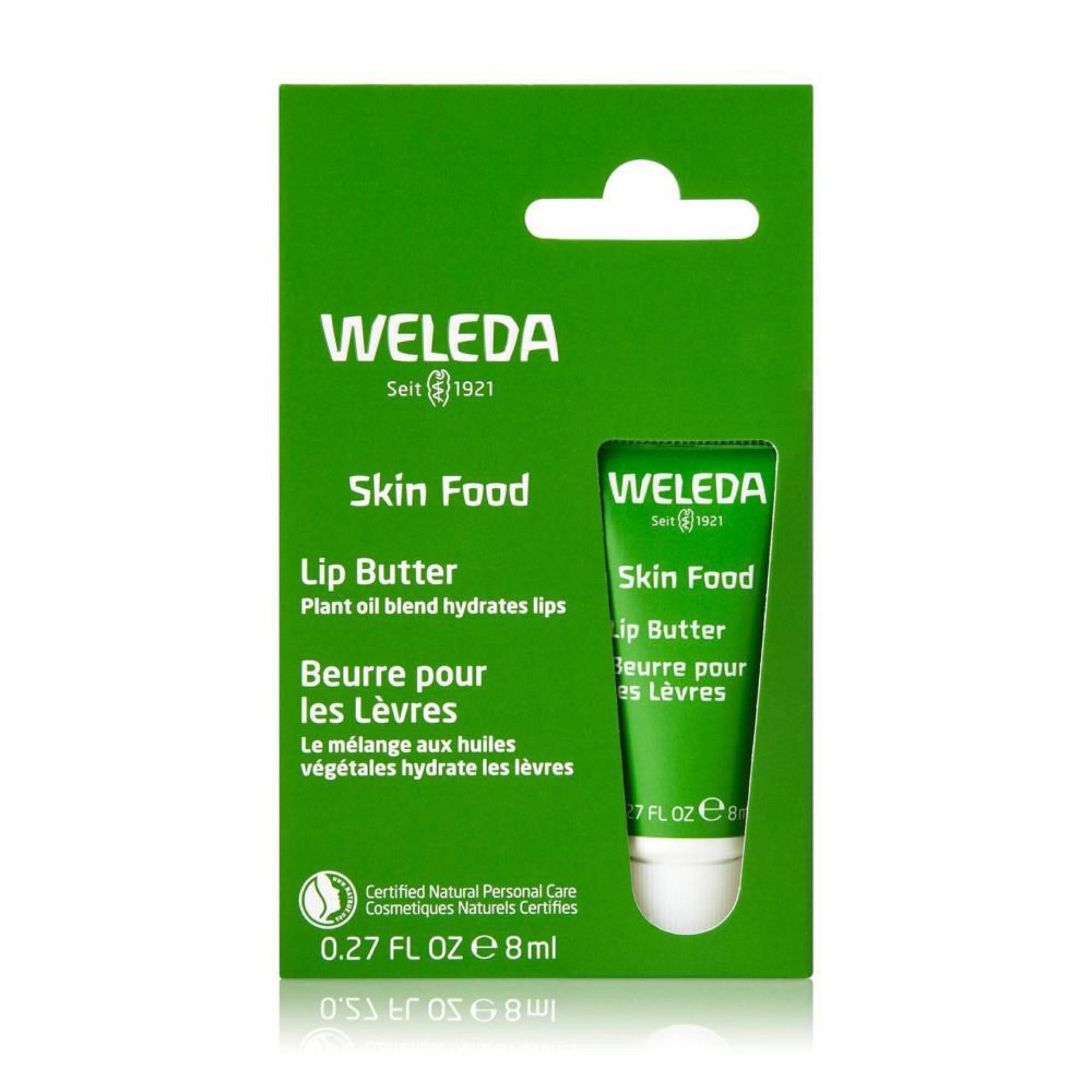 Weleda Skin Food Lip Butter, 0.27 Ounce, Plant Rich Moisturizing Lip Care with Sunflower Seed Oil
