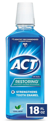 ACT Restoring Anticavity Fluoride Mouthwash Cool Mint