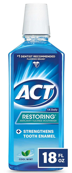 ACT Restoring Anticavity Fluoride Mouthwash Cool Mint