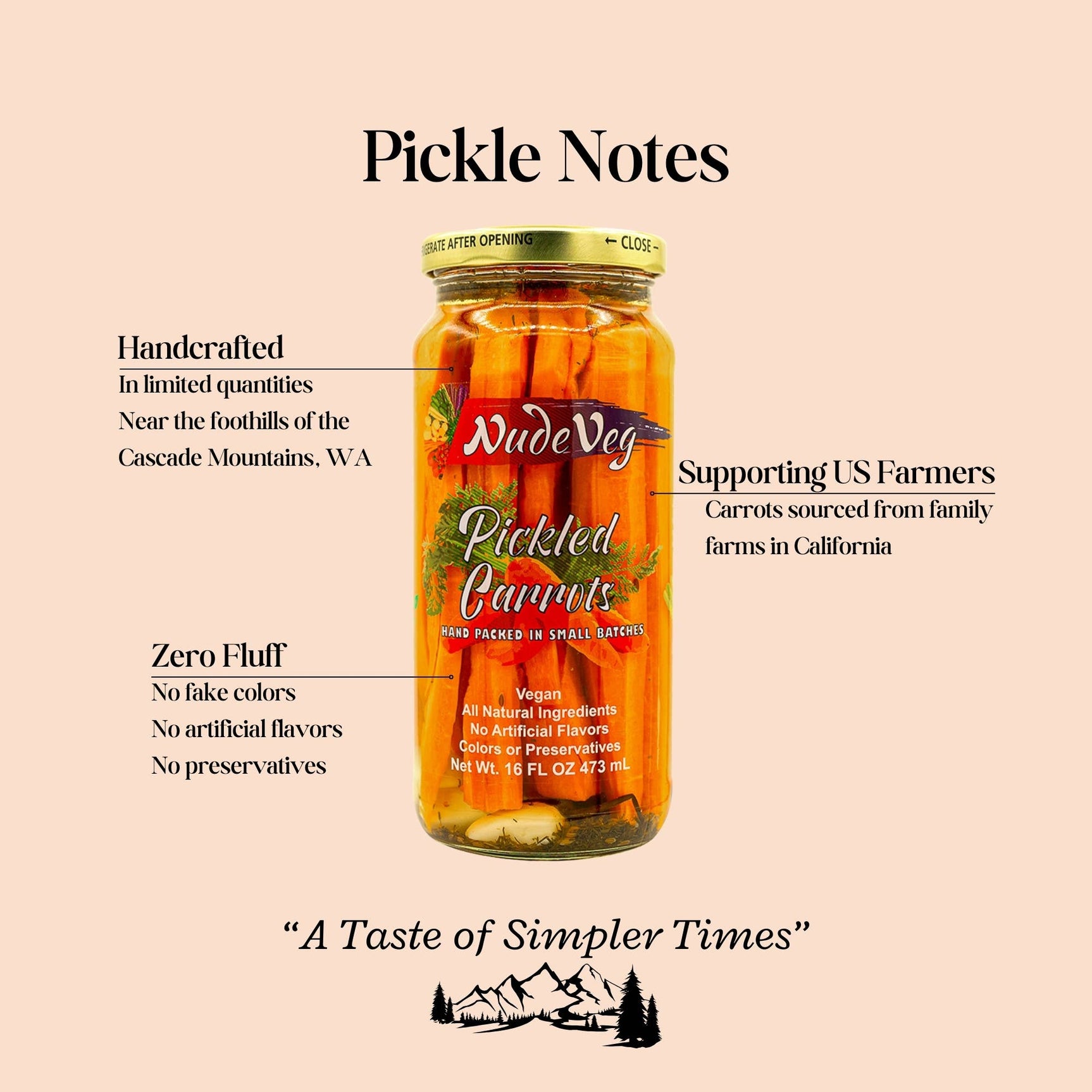 John Kelly Chocolates Handcrafted Pickled Carrots - Image 2