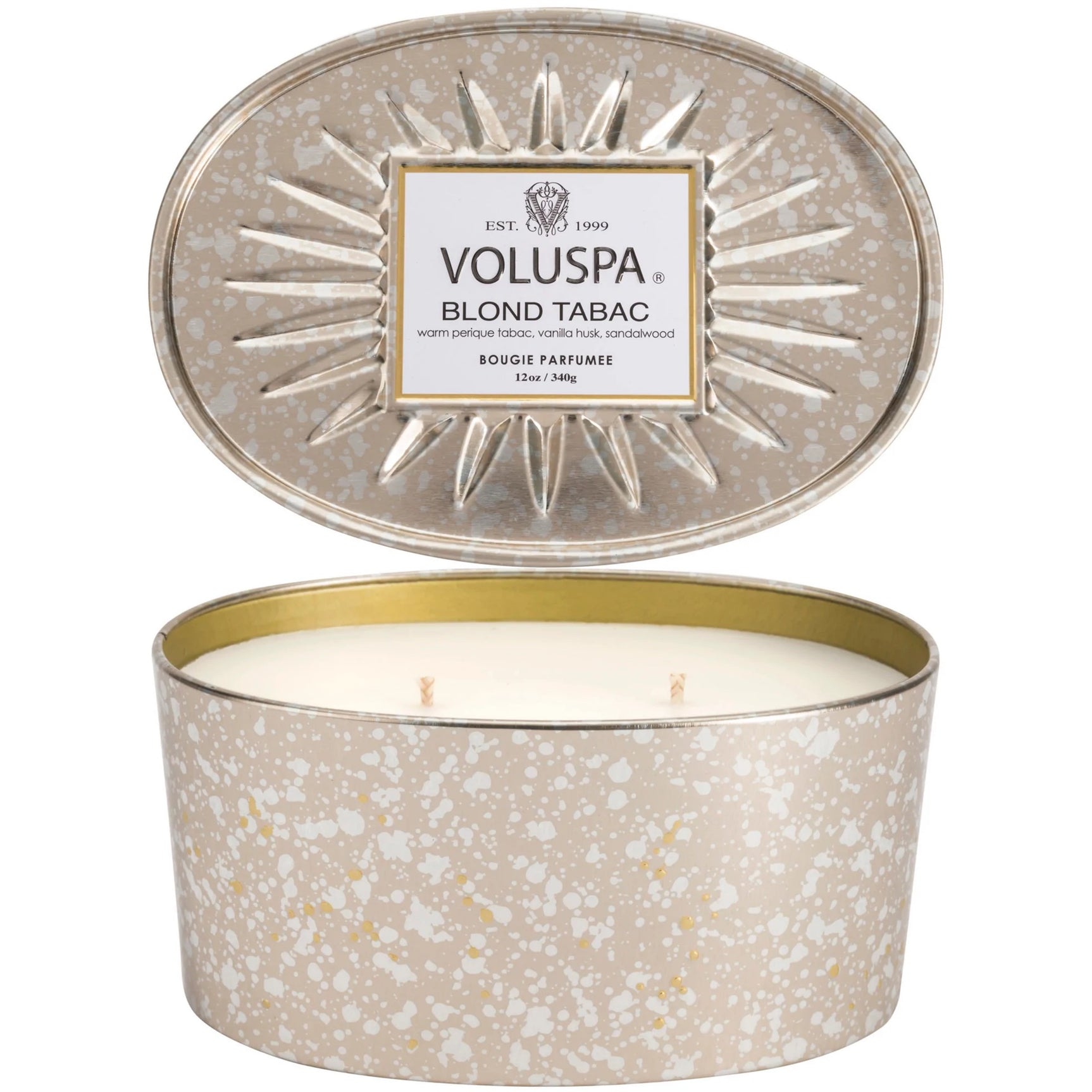 Voluspa blonde tabac 12oz candle