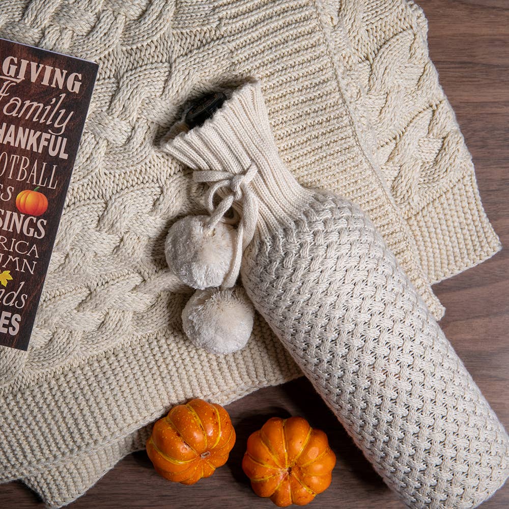 Wine Sleeve - Criss Cross - Natural - Image 3