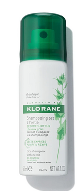 Klorane Dry Shampoo with Nettle for Oily Hair and Scalp, Regulates Oil Production, Paraben & Sulfate-Free
