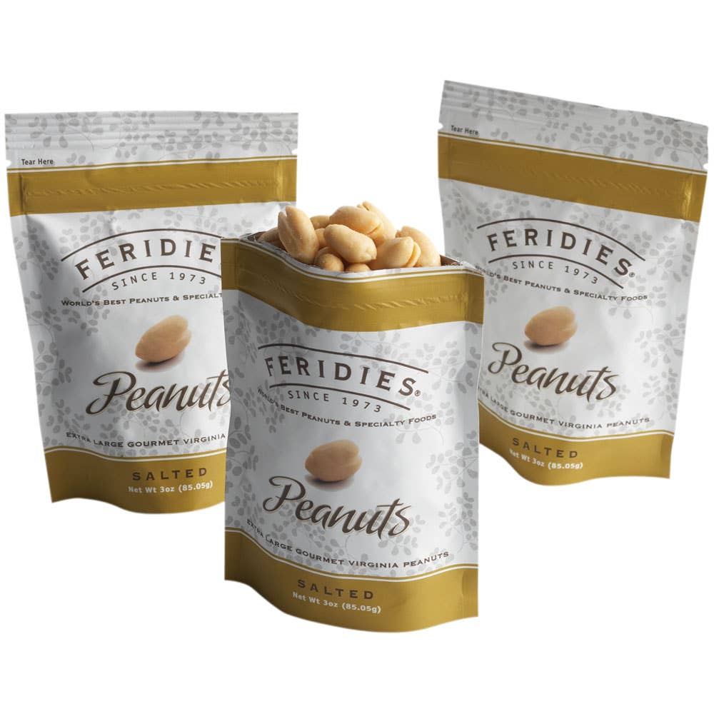 FERIDIES 3oz Printed Barrier Bag Salted Virginia Peanuts