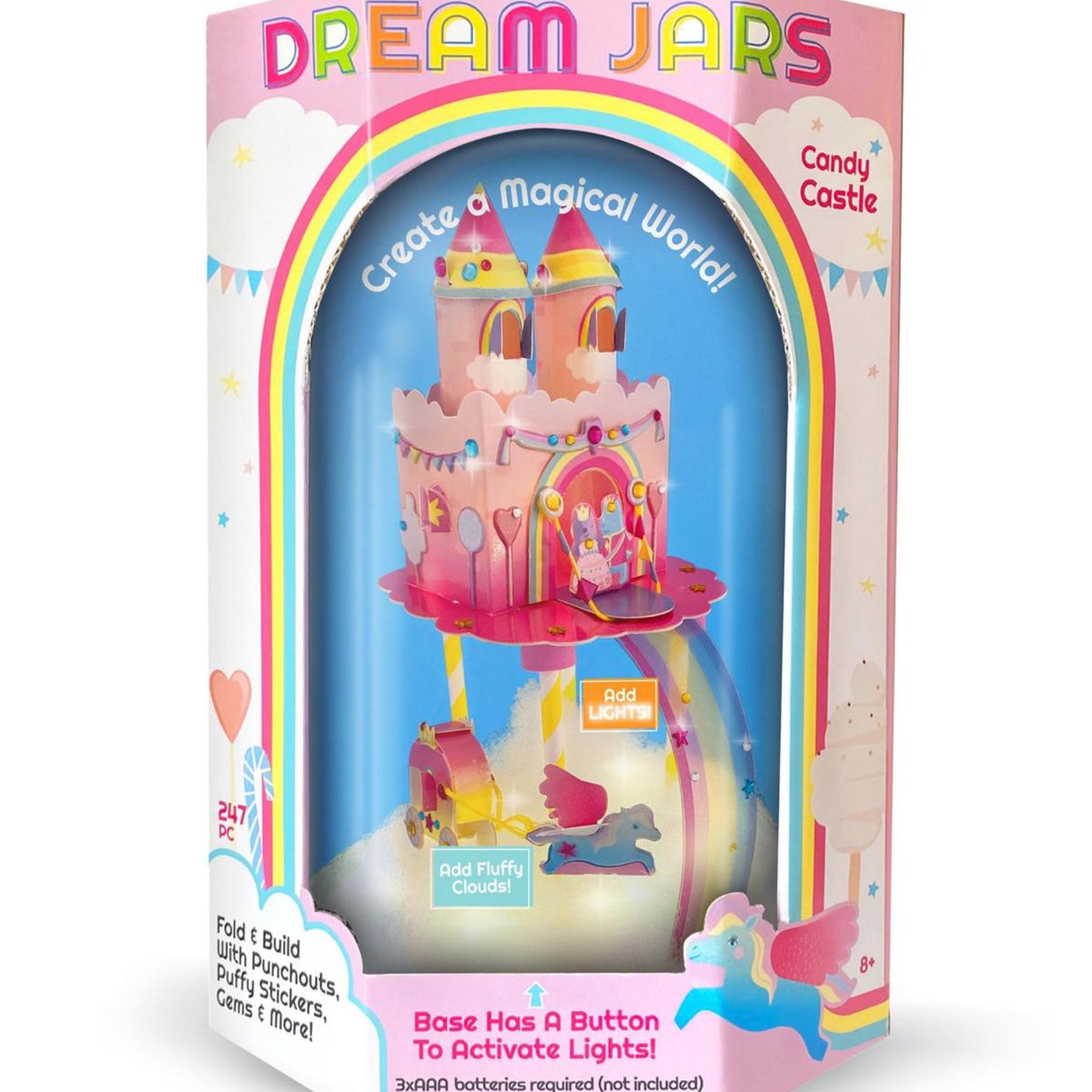 Candy Castle Bright Stripes Dream Jar