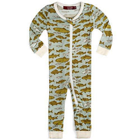 Bamboo Zipper Pajama Girls 12-18M
