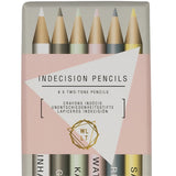 Indecision pencils 6X two-tone pencils