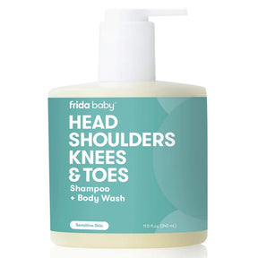 Head Shoulders Knees & Toes Shampoo + Body Wash by Frida Baby Head To Toe Tear Free Baby Shampoo and Body Wash for Sensiti...