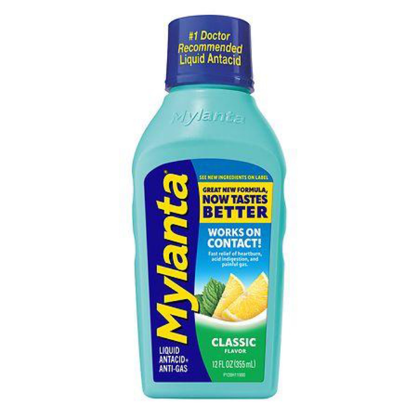 Mylanta Heartburn and Gas Relief Liquid Antacid - Classic Flavor