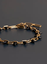 We Are All Smith 14k Gold Filled and Titanium Adjustable Spike Men's Bracelet - Image 5