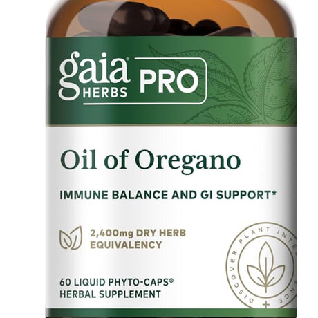 Gaia Herbs of Oregano and Intestinal Support Liquid Capsules