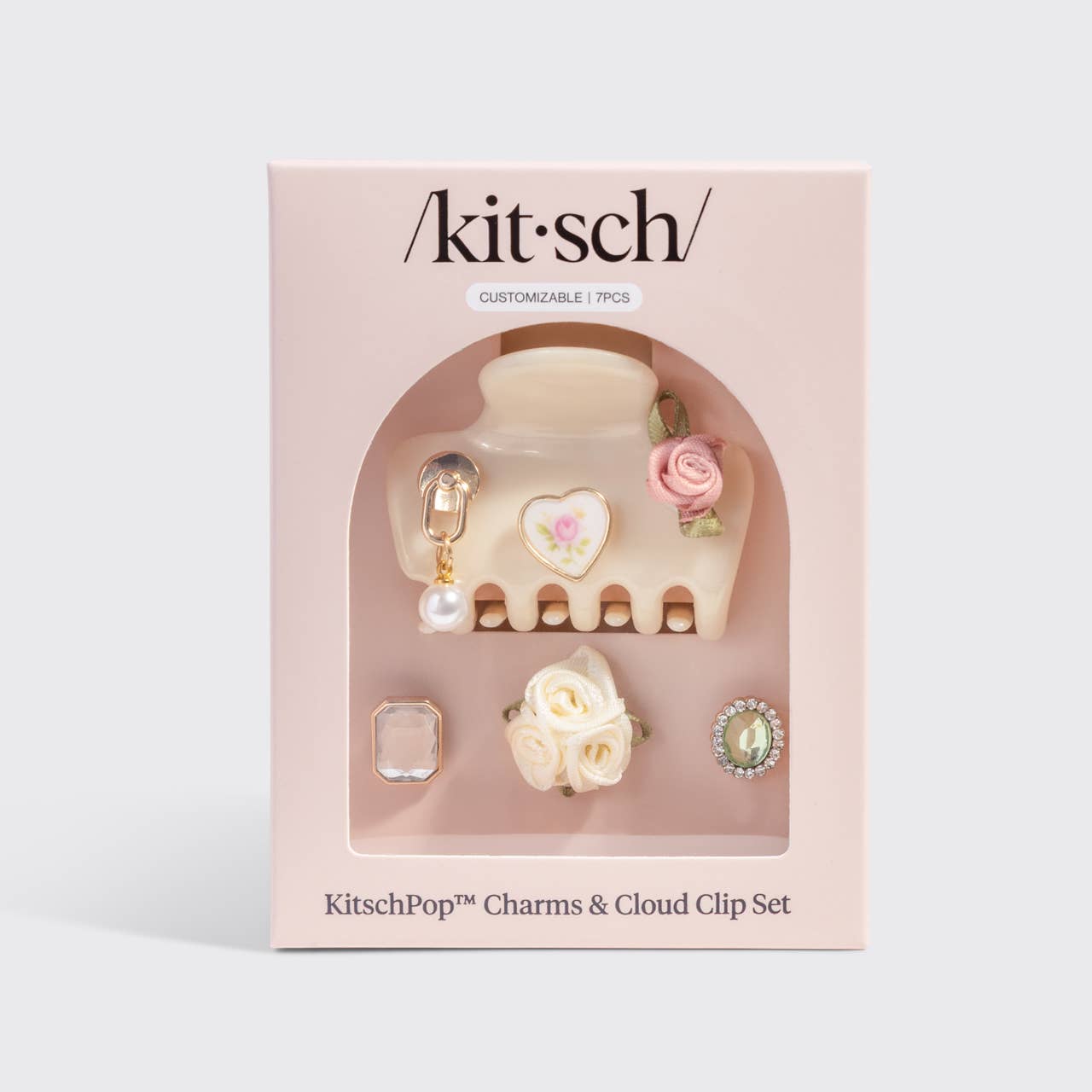 KitschPop™️ Cloud Clip 7pc Set Vintage - Pearlized Cream - Image 14