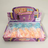24PCS - Glittered Figure Doll Squeeze Squishy Stress Relief Toy