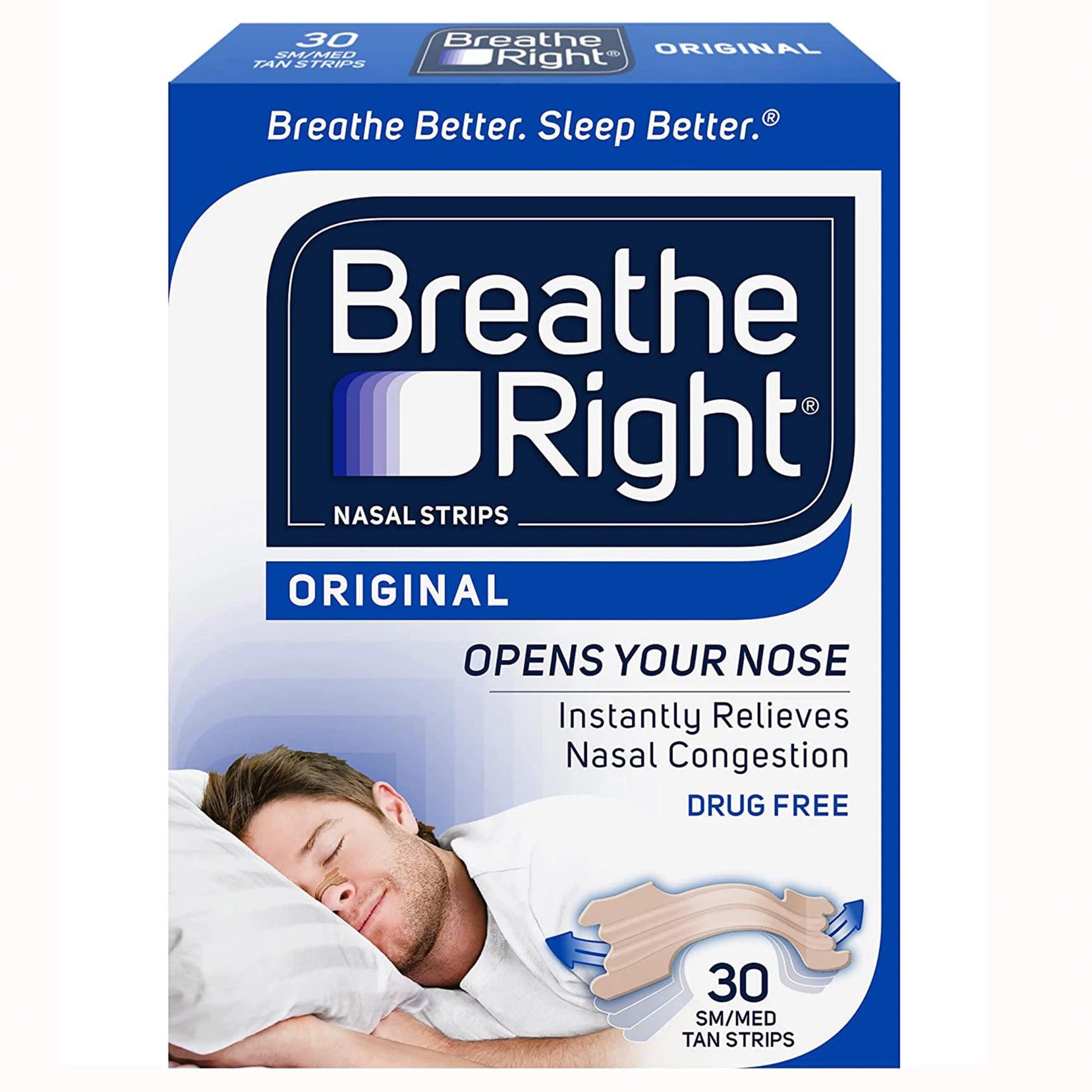 Breathe right nasal strips 30 pack