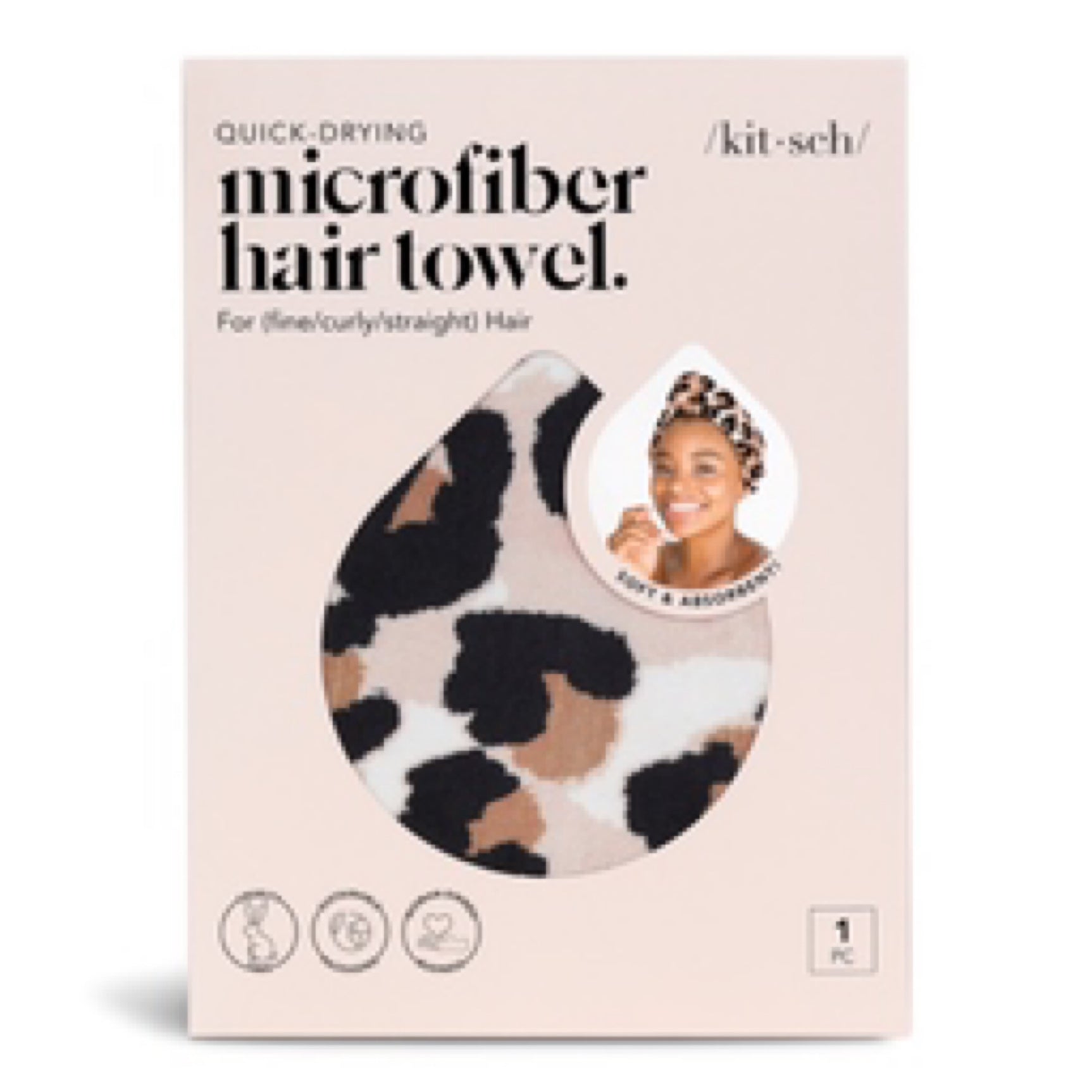 KITSCH Microfiber Hair Towel Wrap