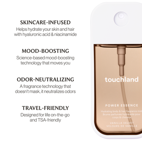 Touchland Vanilla Velvet Power Essence Body & Hair Fragrance Mist - Image 4