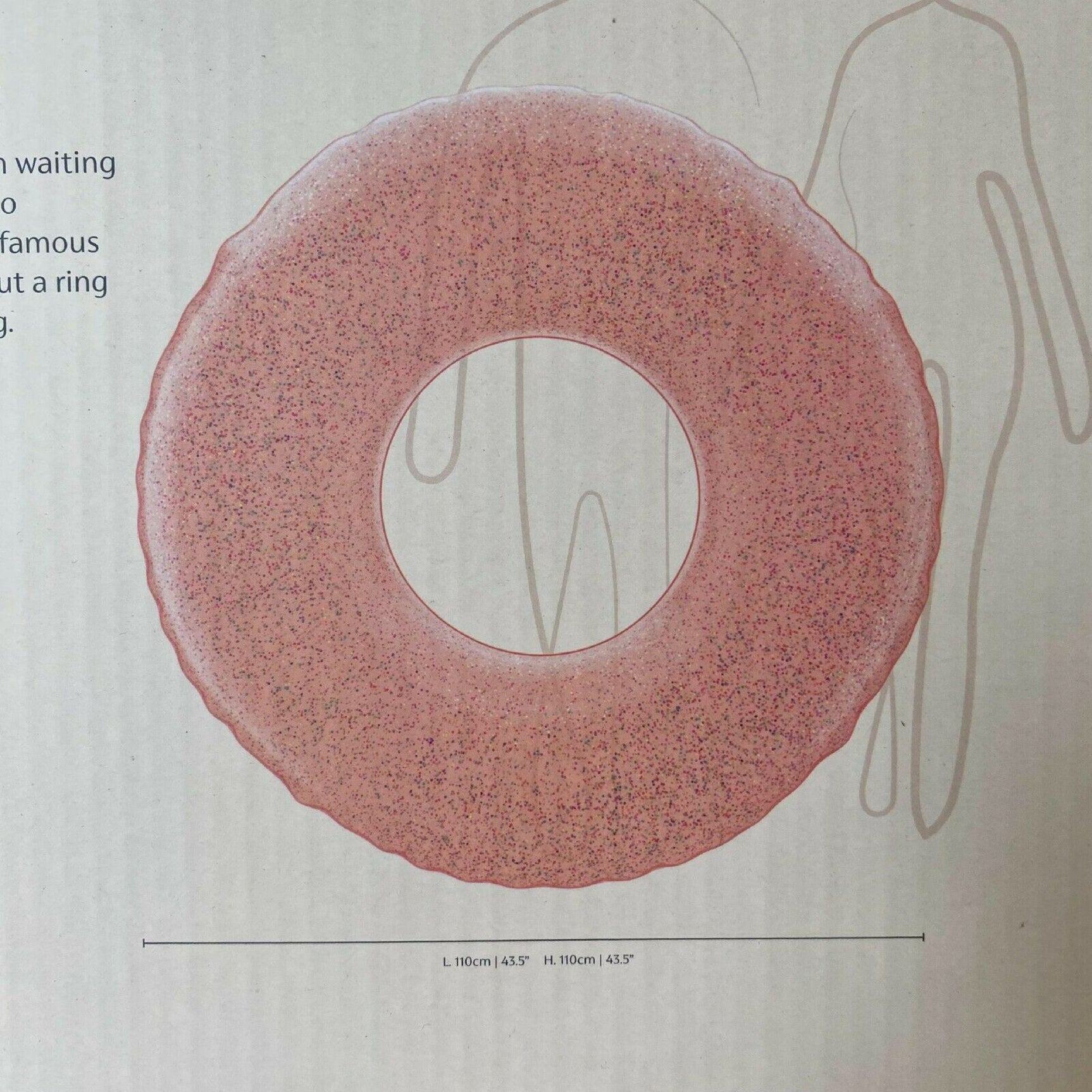 Sunnylife Glitter Pomelo Pool Ring Float