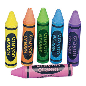 Scented crayon erasers