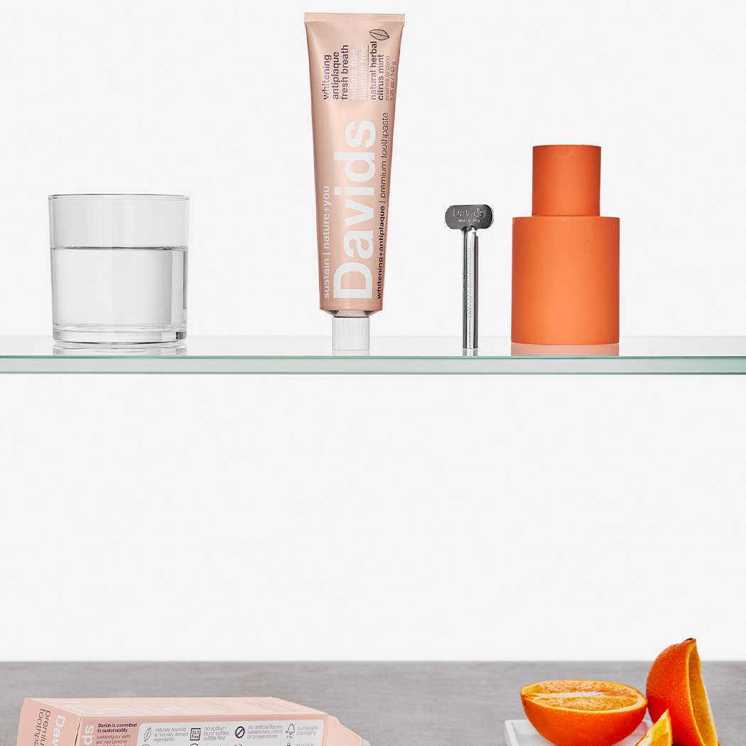Davids premium toothpaste  /  herbal citrus peppermint - Image 4