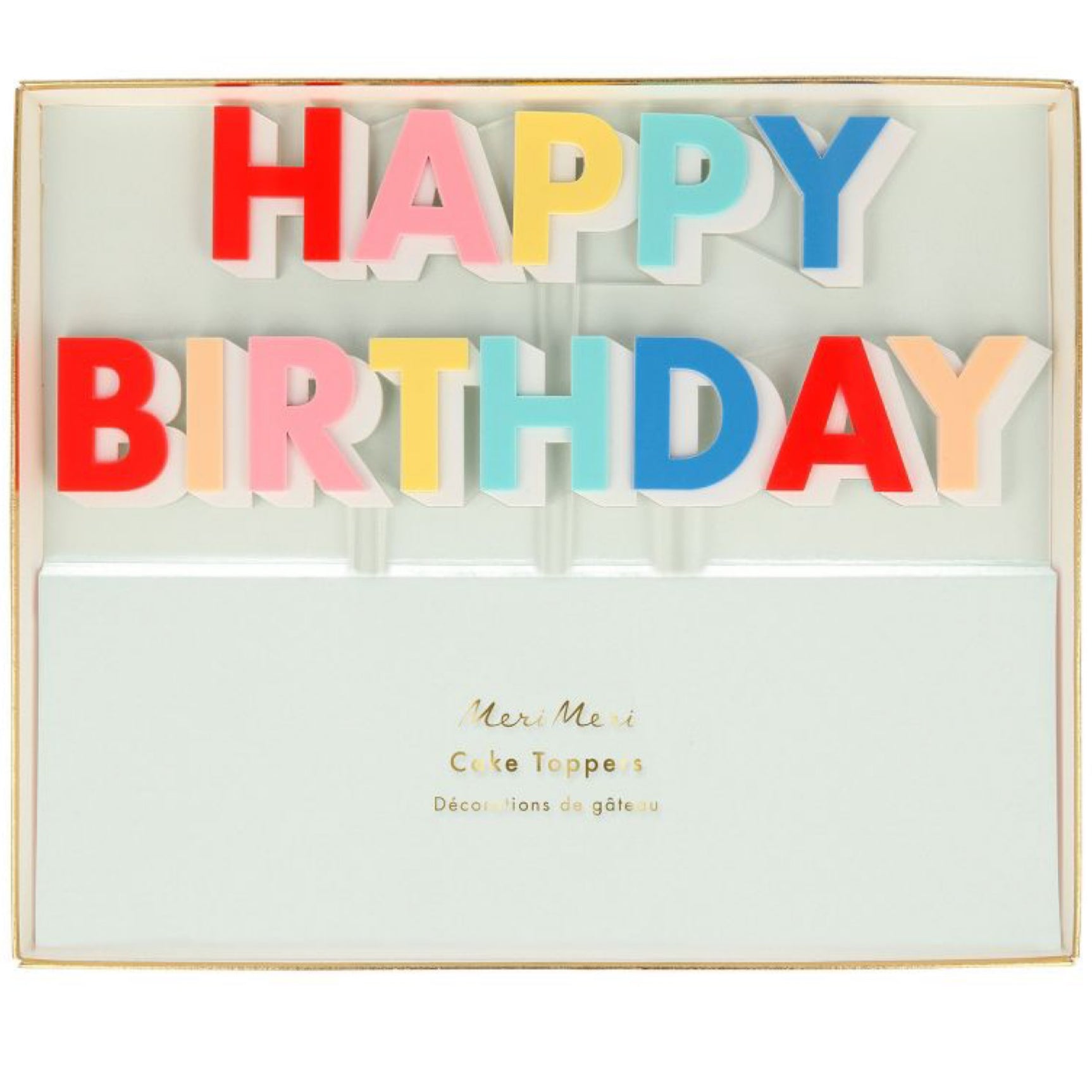 Meri Meri Happy Birthday Cake Toppers