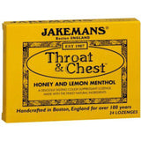 Jakemans Throat and Chest Honey and Lemon Lozenges 24 Ct