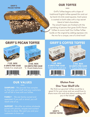 Griff’s Griff's Coffee Toffee - 2oz Dark Chocolate Toffee