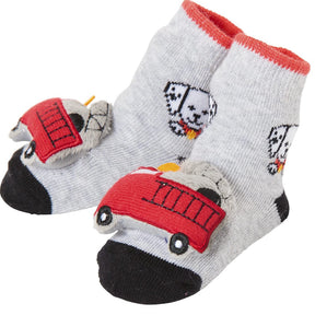 Waddle rattle socks fire truck