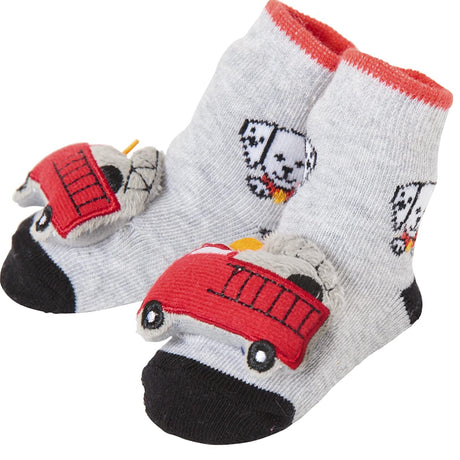 Waddle rattle socks fire truck