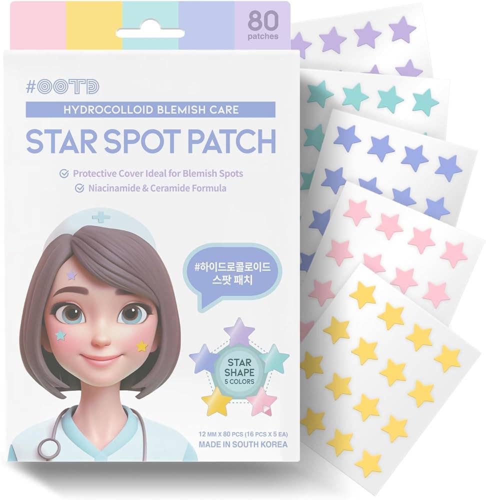 OOTD Star Spot Acne Hydrocolloid Patch 80 pieces
