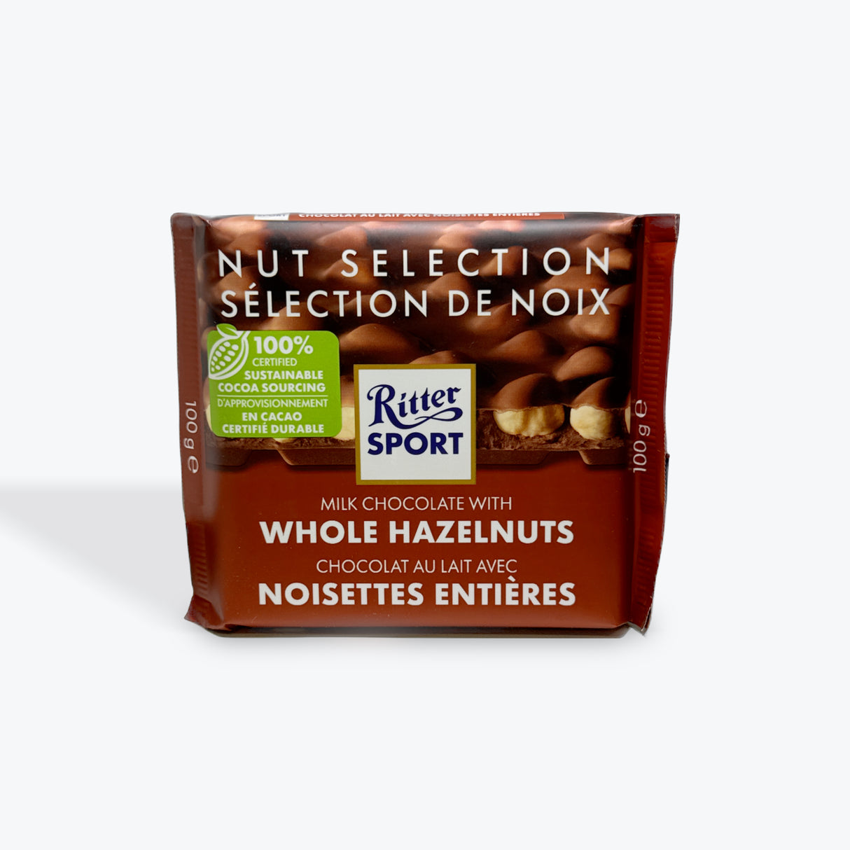 Ritter Sport Milk Chocolate with Whole Hazelnuts