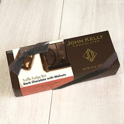 John Kelly Chocolates 8 oz. Truffle Fudge Bar: Semi-Sweet Chocolate & Peanut Butter - Image 6