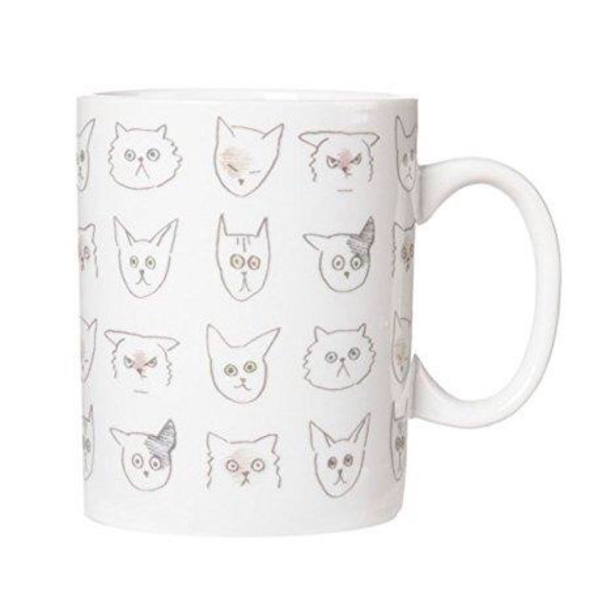 Fringe Doodle Cat Mug