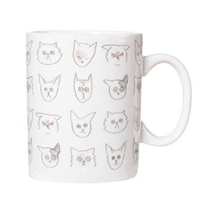 Fringe Doodle Cat Mug