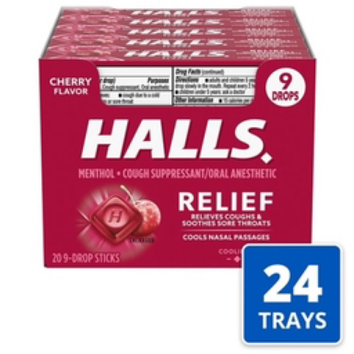 Halls Relief Honey Lemon Cough Drops