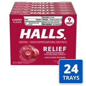 Halls Relief Honey Lemon Cough Drops