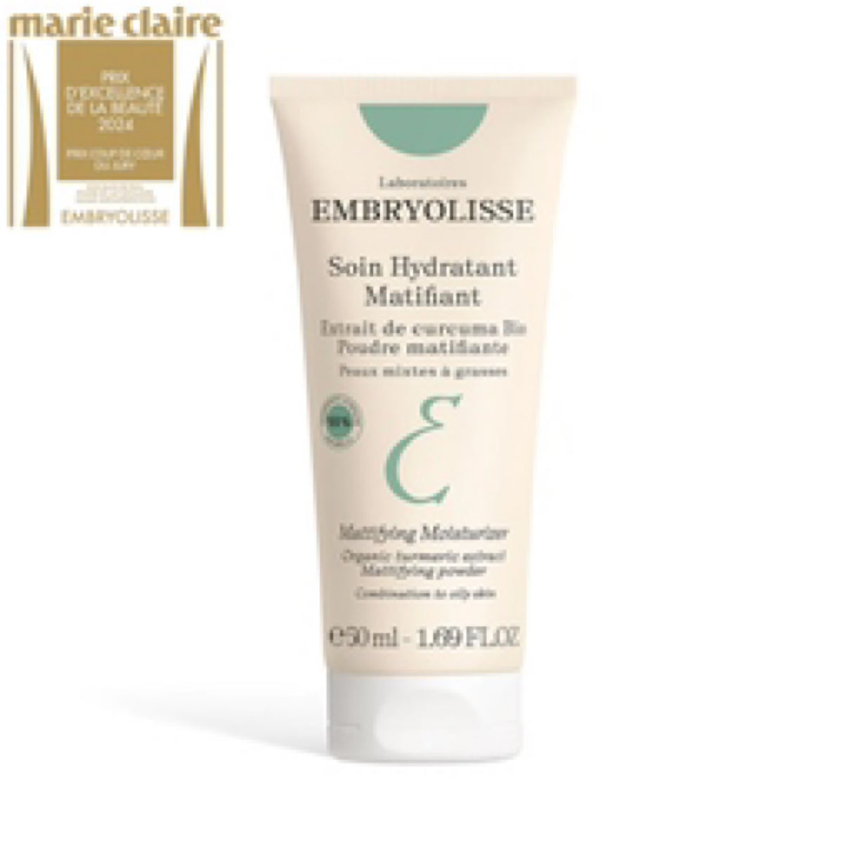Embryolisse Mattifying Moisturizer - Oil Control Face Cream for Oily To Combination Skin - Hydrates & Moisturizes The Skin, Lightweight Formula, Safe for Sensitive Skin