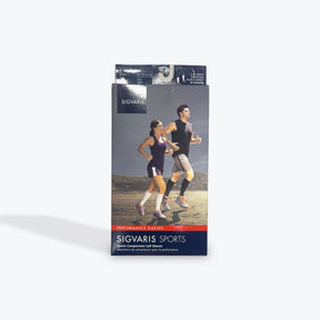 SIGVARIS 412VL56 Performance Sleeves Sports Compression Calf Sleeves Size: L 20-30mmHg Pink