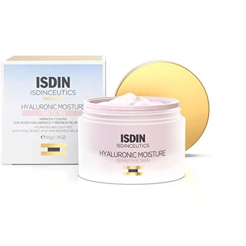 Isdin Isdinceutics Hyaluronic Moisture Sensitive Skin Calming Daily Face Moisturizer with Hyaluronic Acid 1.76 oz