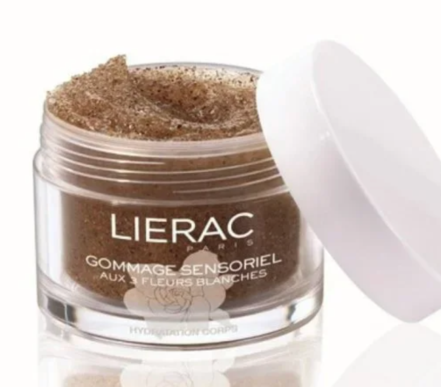 Lierac Paris Gommage Sensoriel Moisturizing Body Scrub w/ 3 White Flowers 6.4 oz