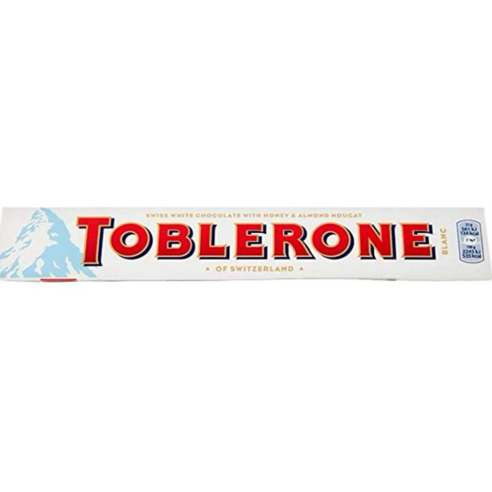 Toblerone Swiss White Chocolate with Honey & Almond Nougat - Image 2