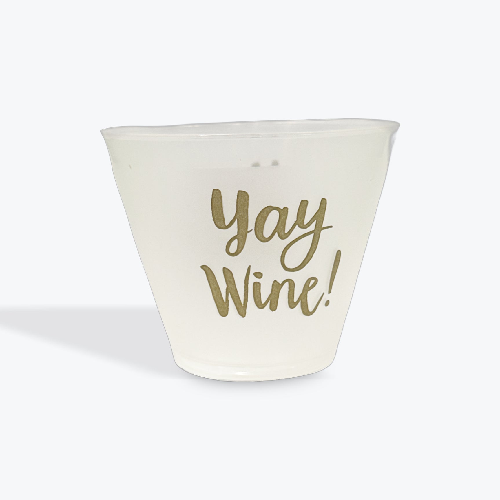 Slant Collection: Yay Wine reusable cups set of 8