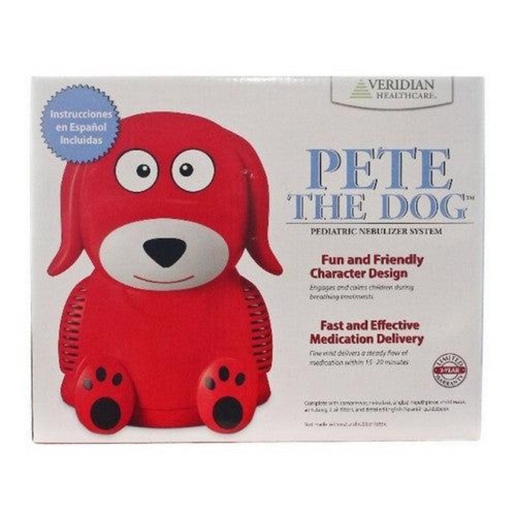 Veridian Healthcare Pete the Dog Compressor Nebulizer