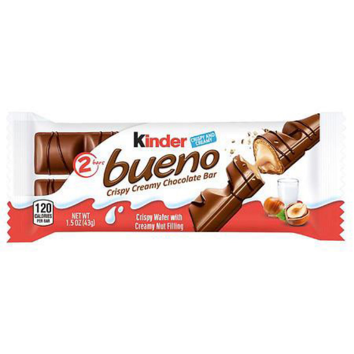 Kinder bueno Crispy Creamy Chocolate Bar