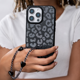 Black Heart Phone Charm
