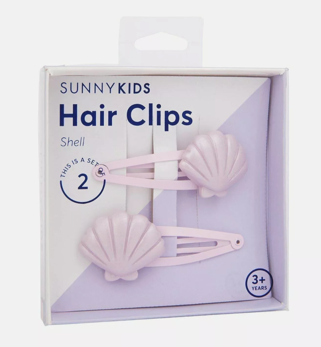 Sunny Kids Shell Hair Clips