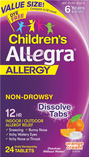 Children's Allegra® Allergy 12 Hour Dissolve Tabs