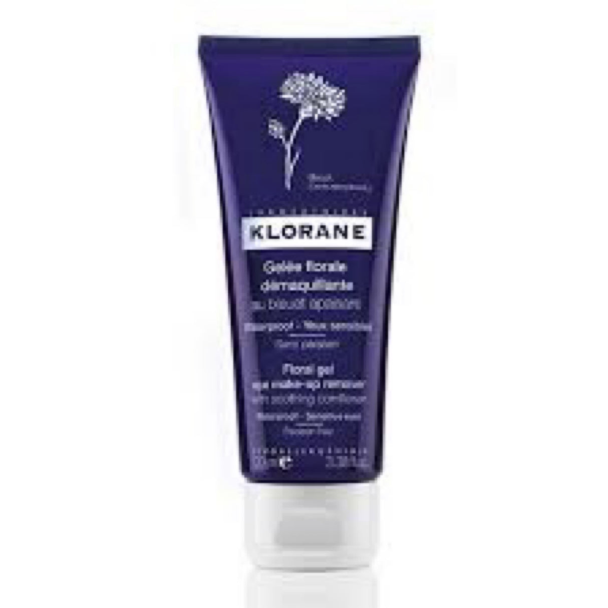 KLORANE Floral Gel Eye Make-up Remover with Soothing Cornflower