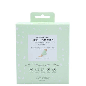 Voesh Moisturizing Heel Socks Infused with Jojoba Oil and Olive Oil